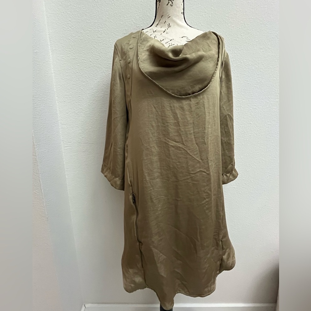 Diesel Tan Cowl Neck Dress